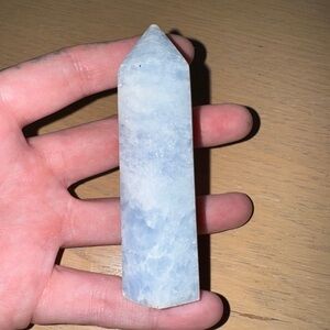 Angelite Small Crystal Tower (chipped tip)